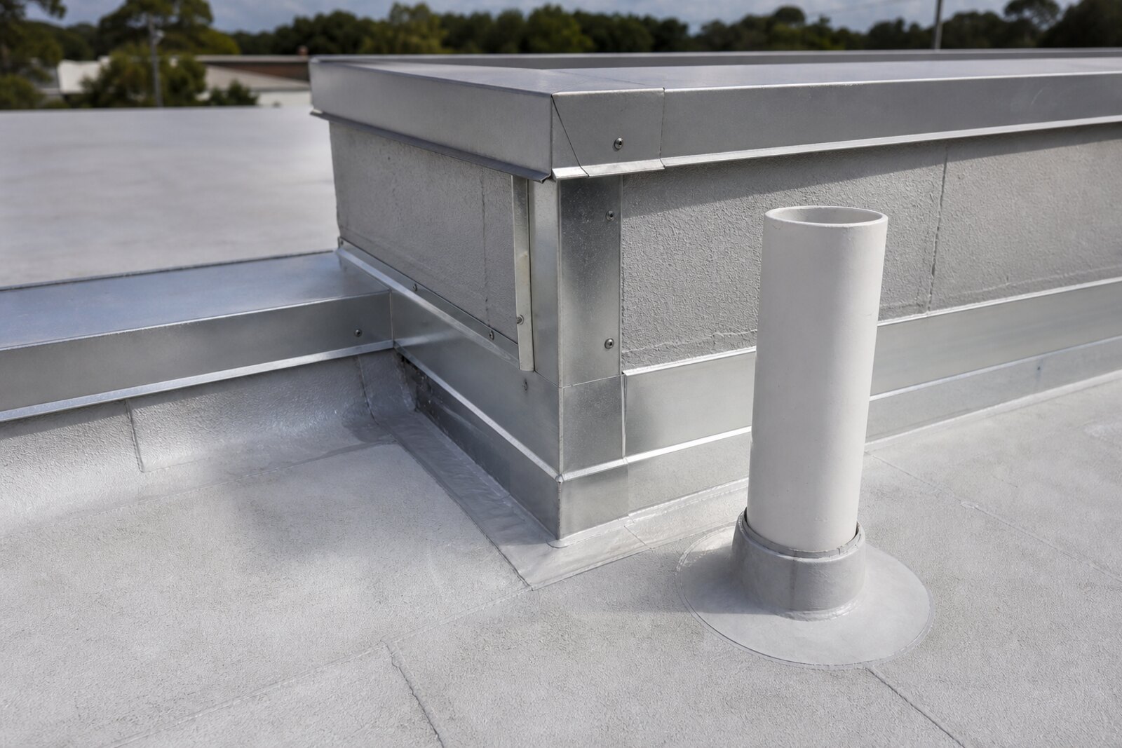 Commercial roof flashing concern in Central Florida
